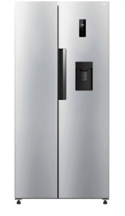 HYE 444L American Fridge Freezer No Frost Water Dispenser, Inox RF01AMWD460DS03